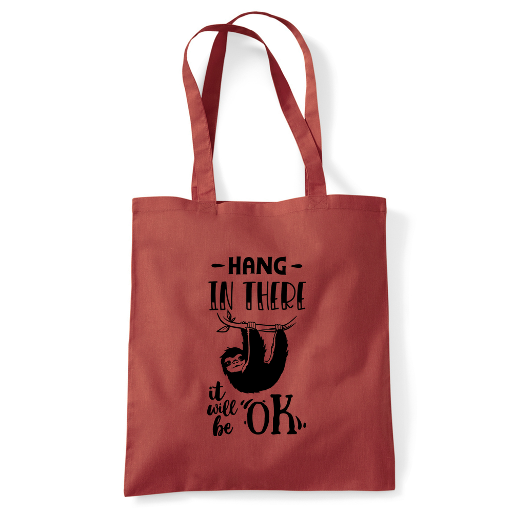 Hang In There Sloth Tote Bag - Image 47