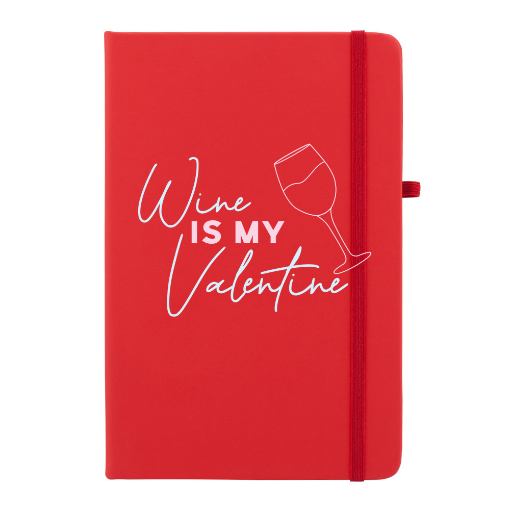 Wine Is My Valentine Personalised Soft Feel Notebook - Image 7