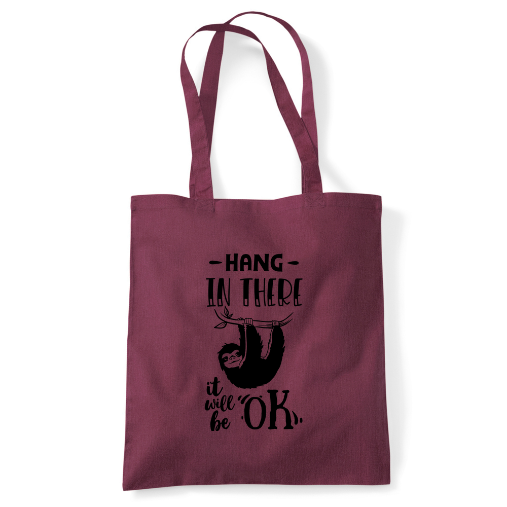 Hang In There Sloth Tote Bag - Image 31