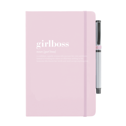 Girlboss Personalised Notebook with Pen - Image 12
