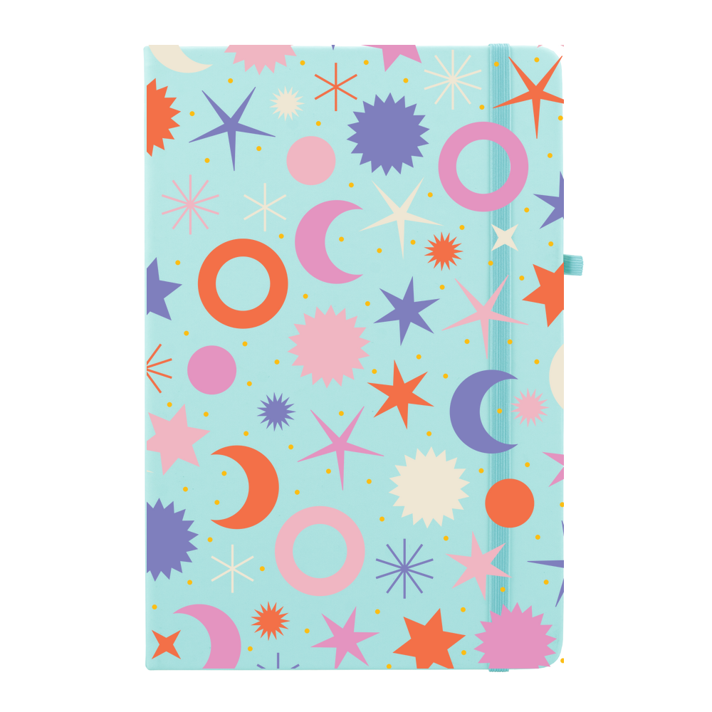 Moons and Stars Pattern Notebook - Image 2