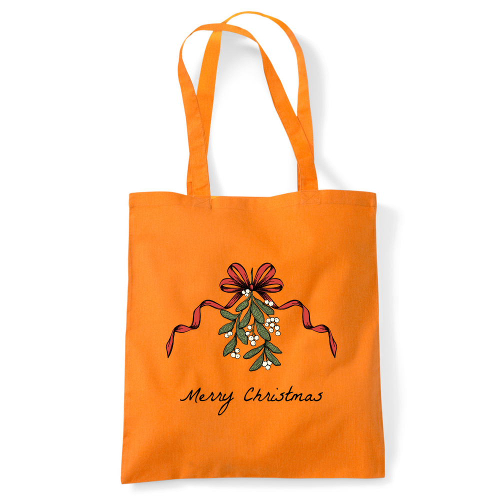 Merry Christmas Mistletoe Tote Bag - Image 31