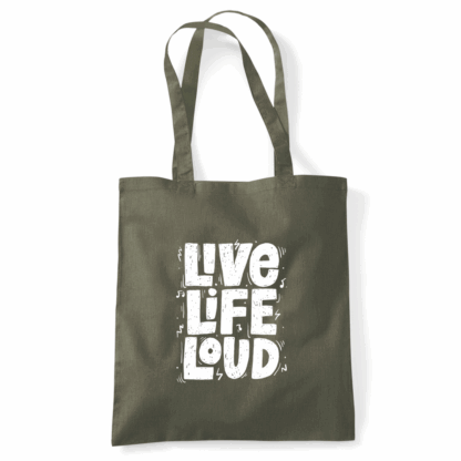 Live Life Loud Tote Bag - Image 42