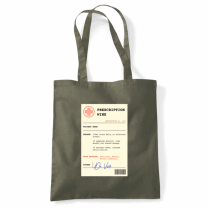 Wine Prescription Personalised Tote Bag - Image 41