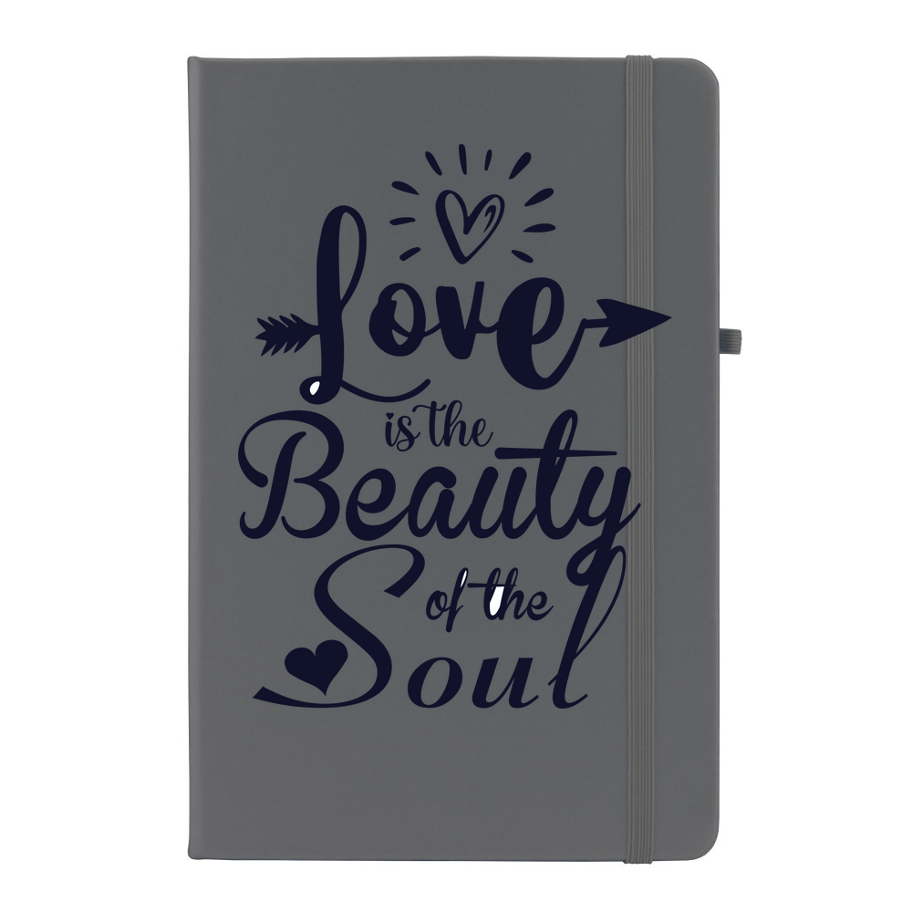 Love Is The Beauty Of The Soul Personalised Soft Feel Notebook - Image 5
