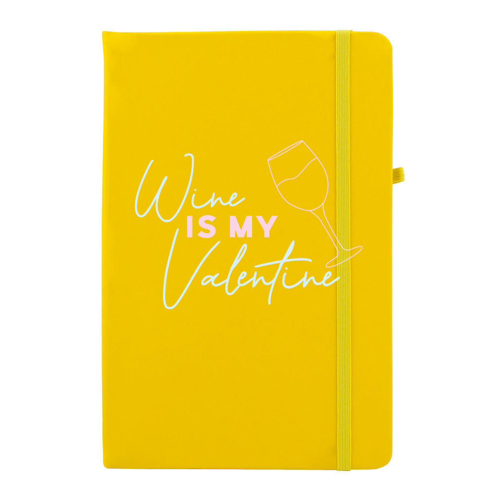 Wine Is My Valentine Personalised Soft Feel Notebook - Image 13