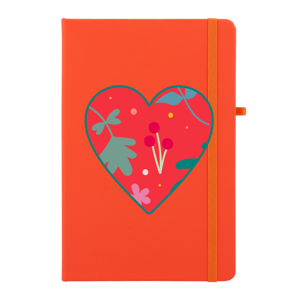 Floral Heart Personalised Soft Feel Notebook - Image 12