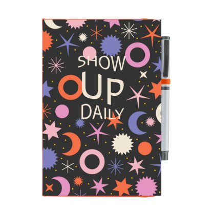 Show Up Daily Moon & Stars Notebook with Pen - Image 12