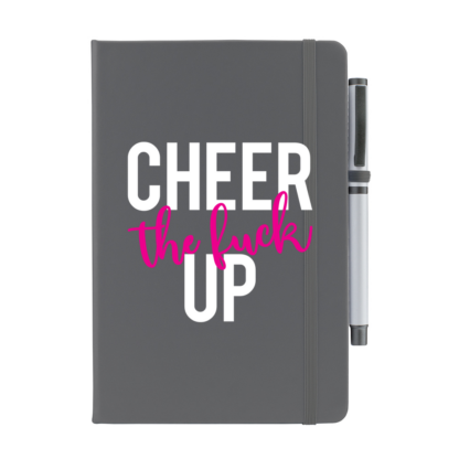 Cheer The F*ck Up Personalised Notebook with Pen - Image 5