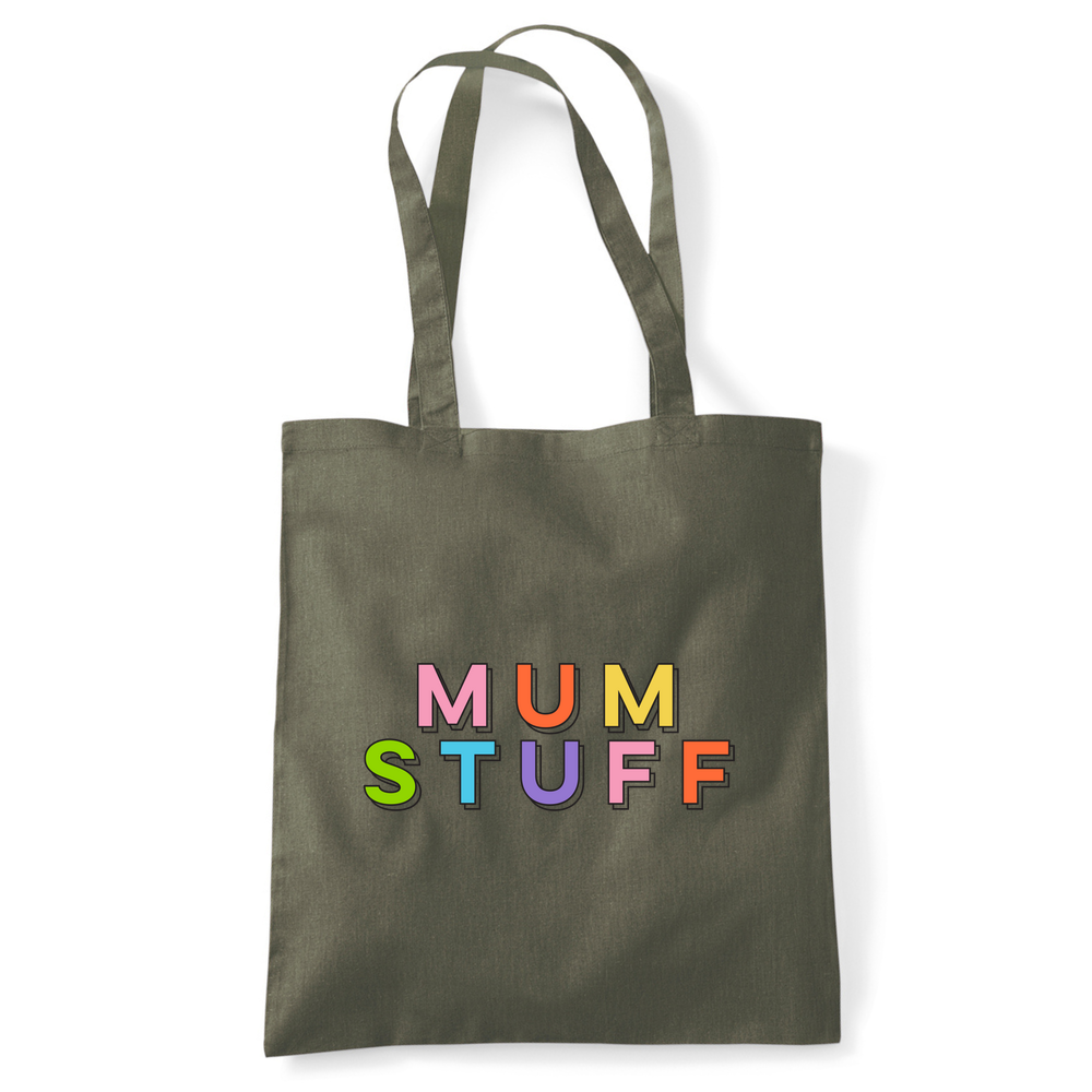 Mum Stuff Personalised Organic Cotton  Tote Bag - Image 41