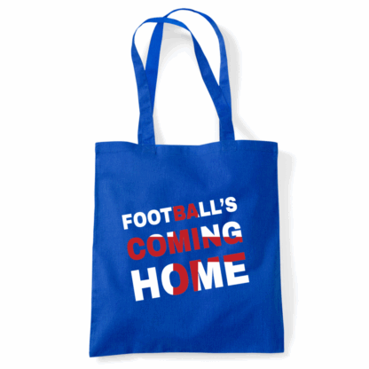 Football's Coming Home Coloured Cotton Tote Bag - Image 41