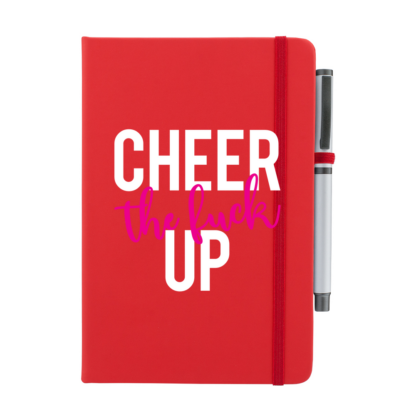 Cheer The F*ck Up Personalised Notebook with Pen - Image 11