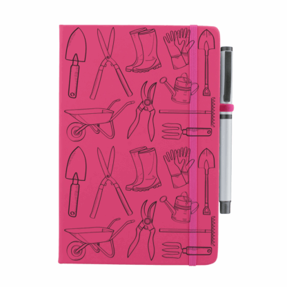 Garden Tools Pattern Notebook with Pen - Image 9