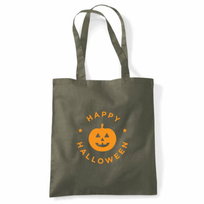 Happy Halloween Pumpkin Personalised Tote Bag - Image 42