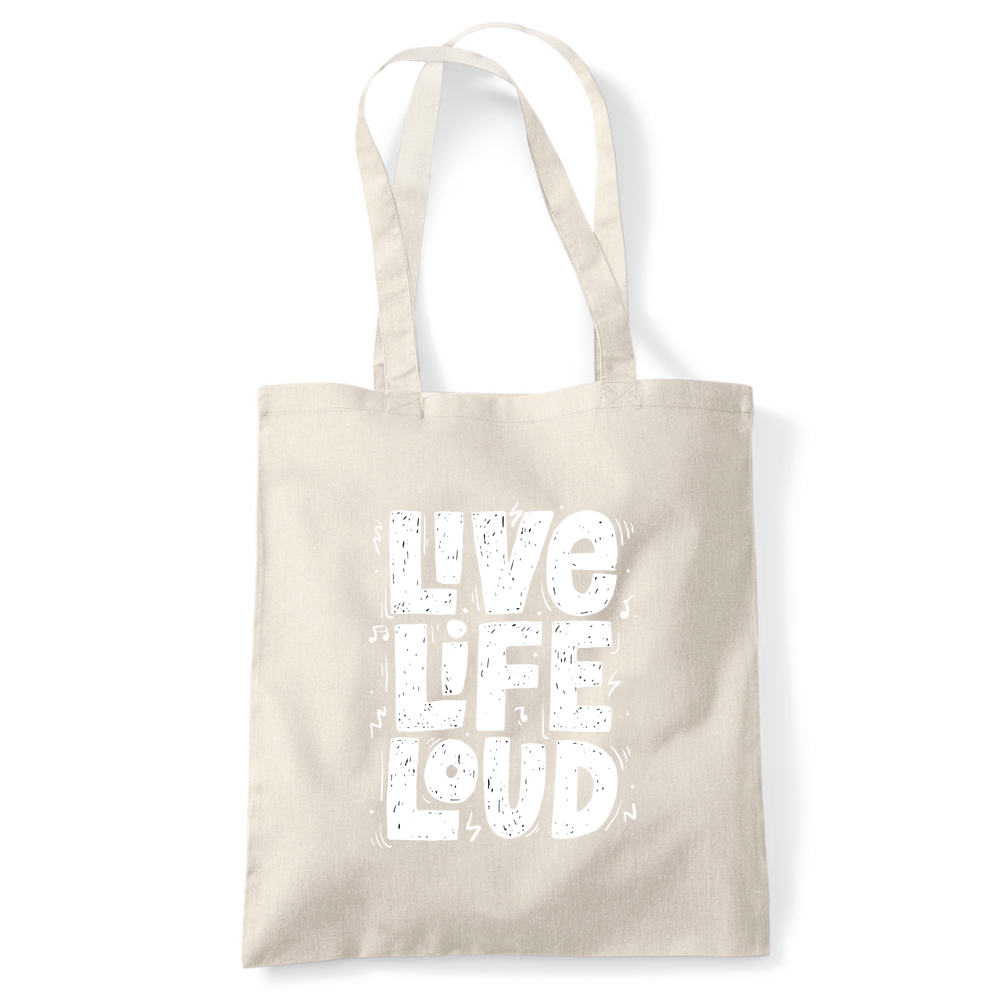 Live Life Loud Tote Bag - Image 15