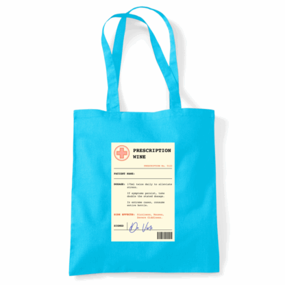 Wine Prescription Personalised Tote Bag - Image 21