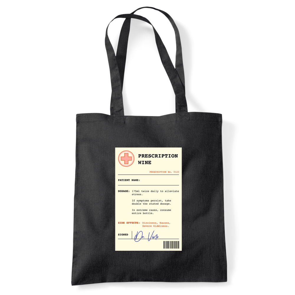 Wine Prescription Personalised Tote Bag - Image 2