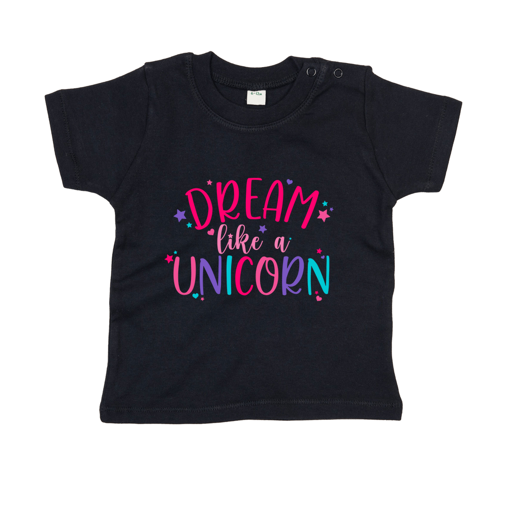 Dream Like A Unicorn Personalised Baby/Toddler T-Shirt - Image 13