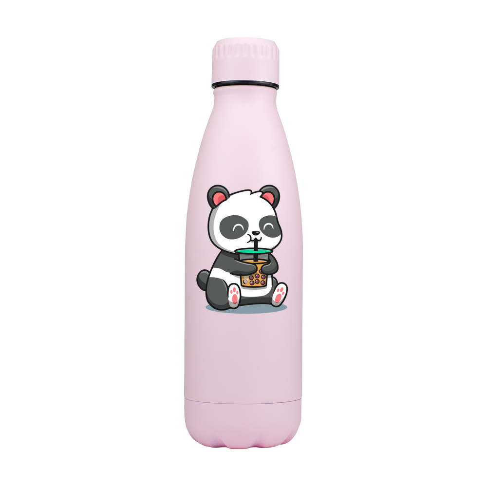 Cute Panda Personalised Metal Bottle - Image 3