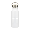 Gym Personalised Metal Bottle with Bamboo Lid - Image 4
