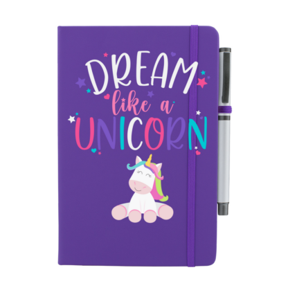 Dream Like a Unicorn Personalised Notebook with Pen