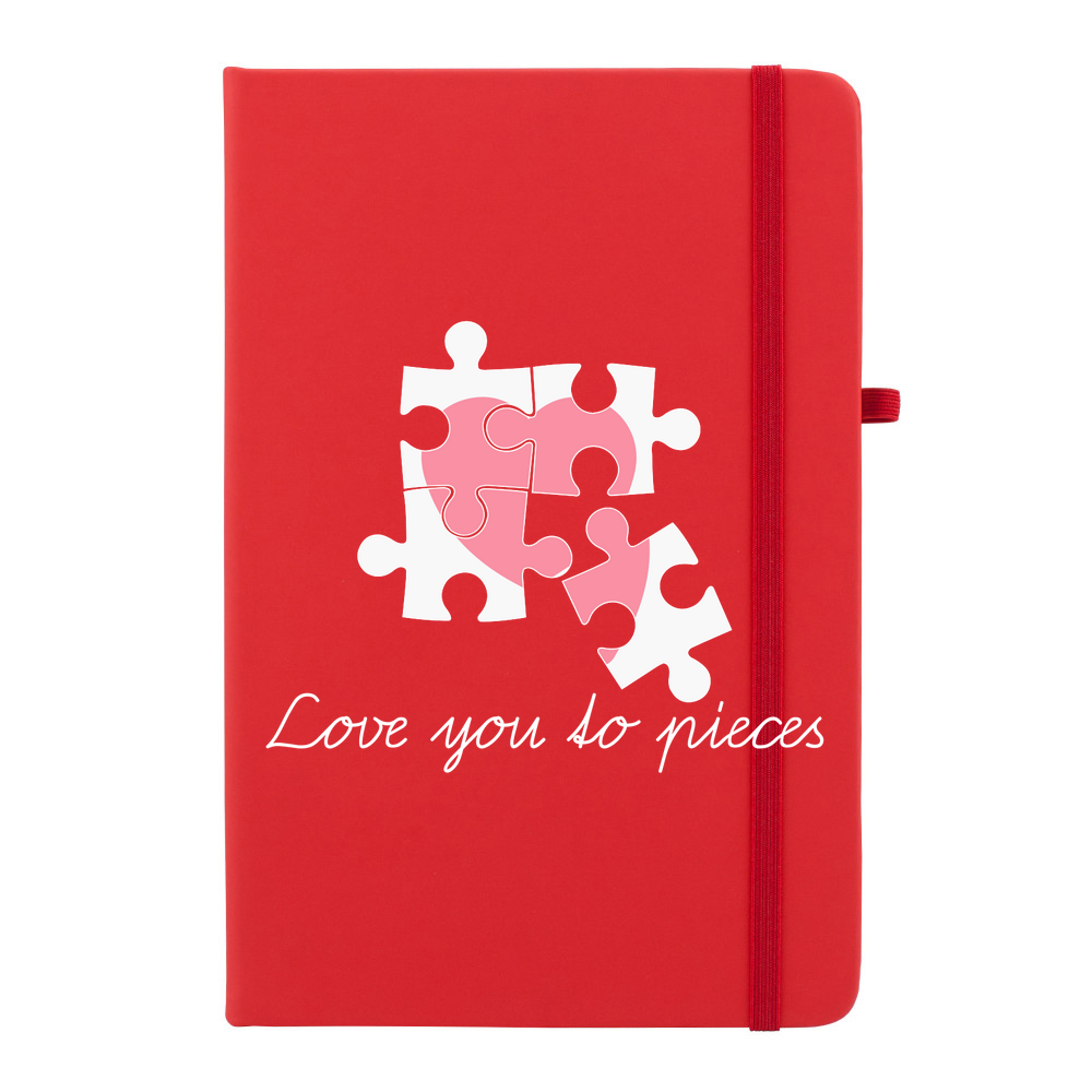 Love You To Pieces Personalised Soft Feel Notebook - Image 7