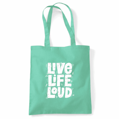 Live Life Loud Tote Bag - Image 44