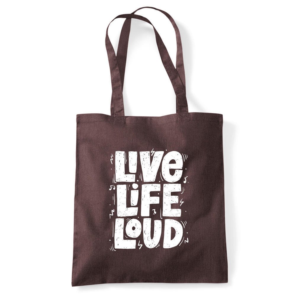 Live Life Loud Tote Bag - Image 49