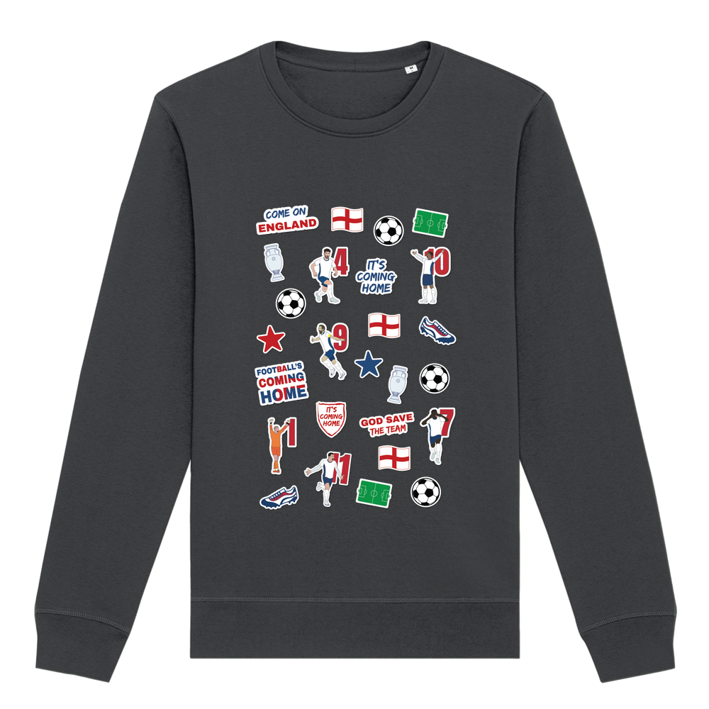 England Collage Crew Neck Sweatshirt - Image 17