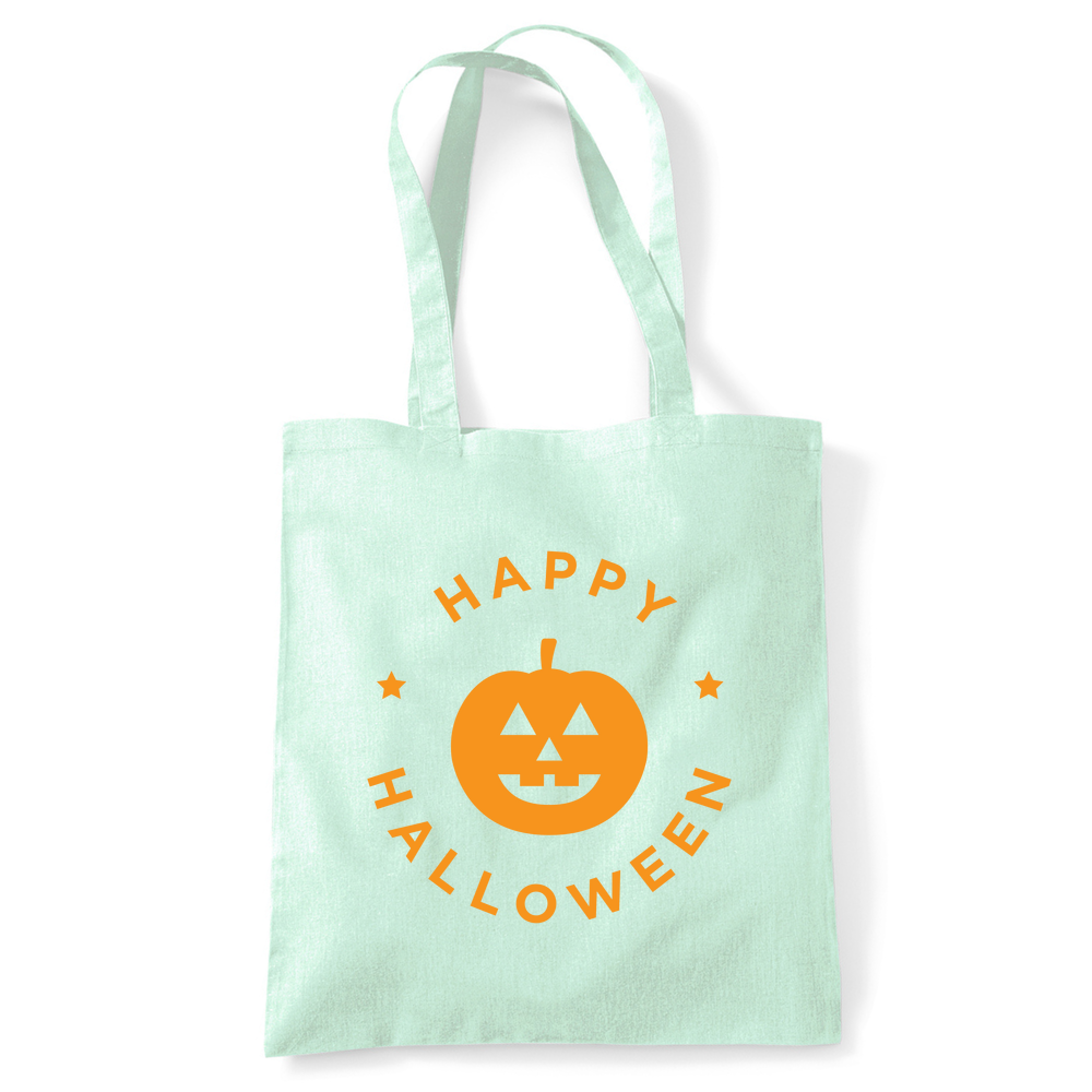 Happy Halloween Pumpkin Personalised Tote Bag - Image 45