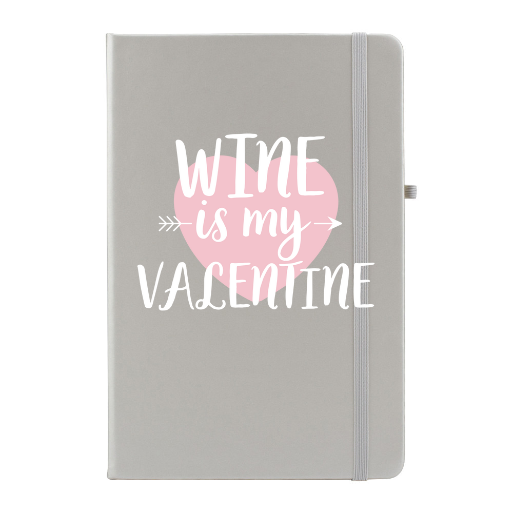 Wine Is My Valentine Soft Feel Notebook - Image 3