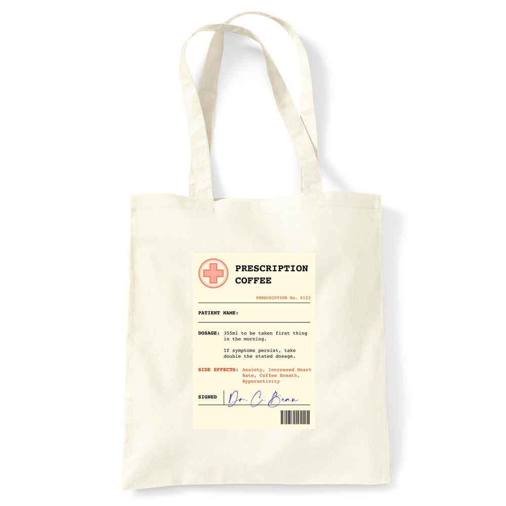 Coffee Prescription Personalised Tote Bag - Image 3