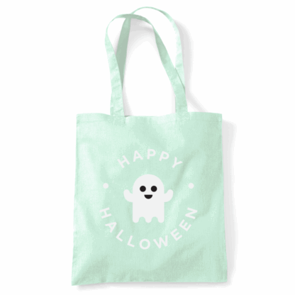 Happy Halloween Ghost Personalised Cotton Tote Bag - Image 45