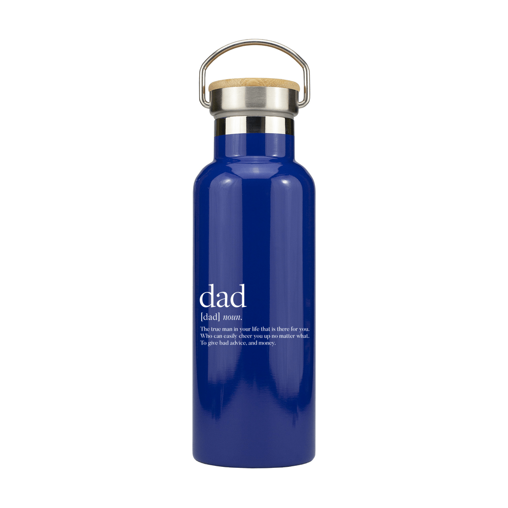 Dad Personalised Metal Bottle with Bamboo Lid - Image 4